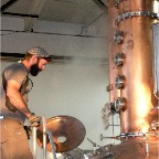 Two James Founder, Peter Bailey with Whiskey Run